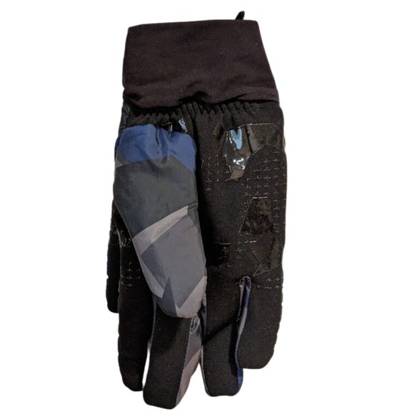 Hawke & Co Men's NEW Mid-Weight Black & Blue Camo Winter Gloves SZ L/XL MSRP $44 - Picture 2 of 9